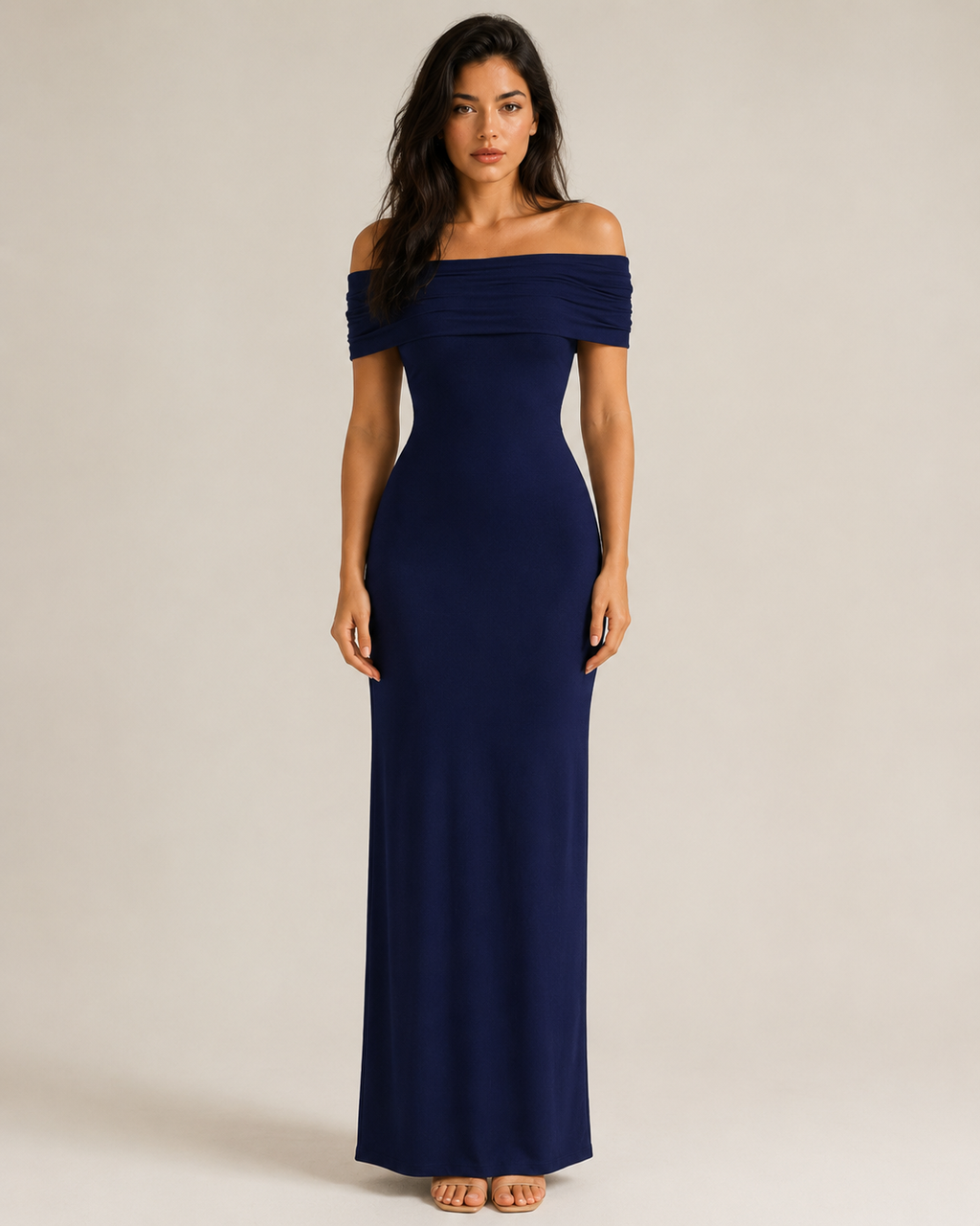 Isella - Strapless Maxi-jurk Met Nauwsluitend Silhouet