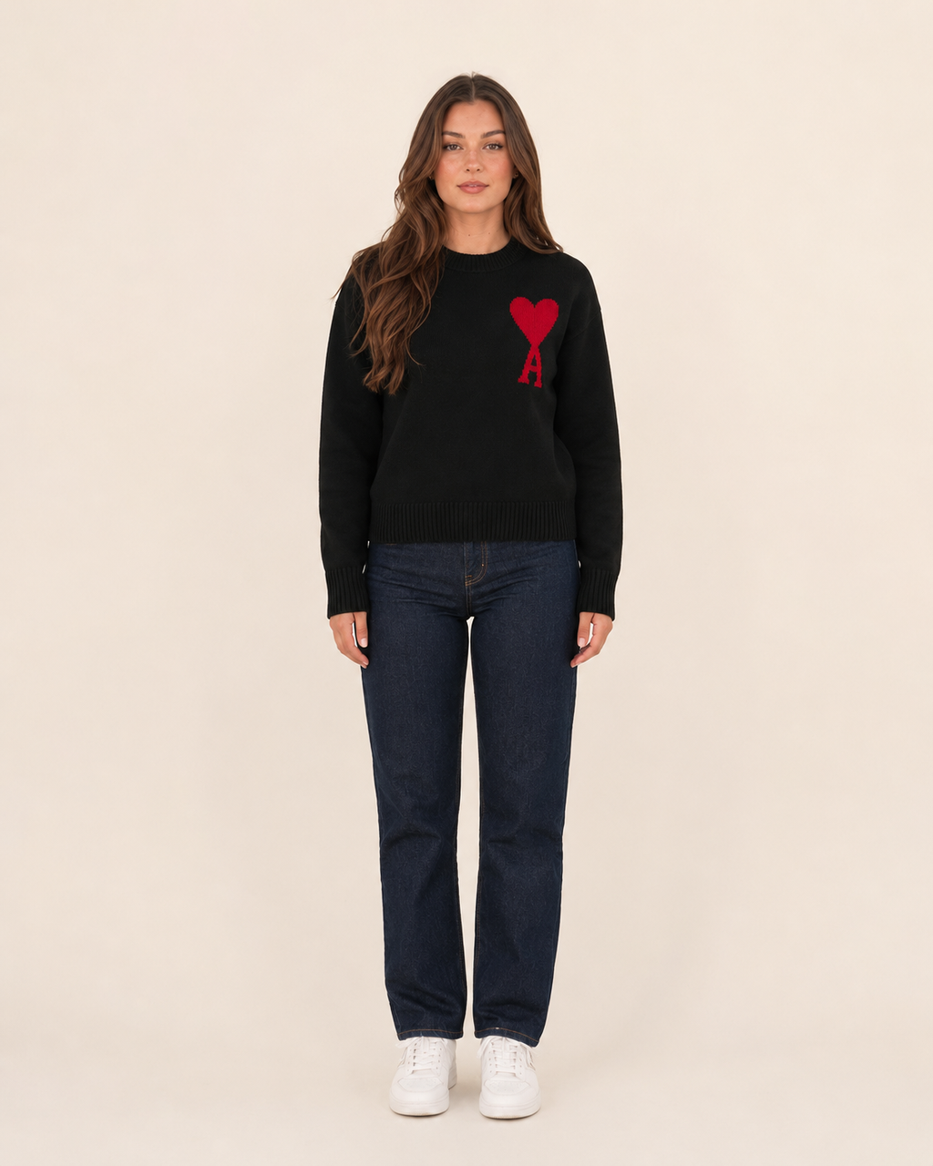 Jovelle - Oversized Trui Met Hart-En-Letterdetail