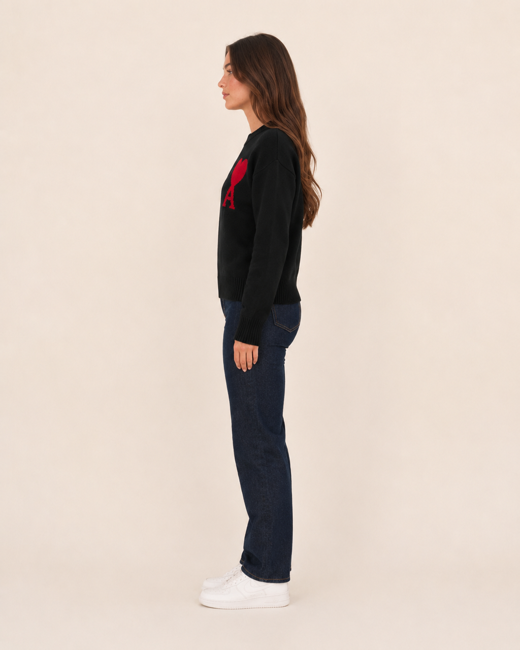 Jovelle - Oversized Trui Met Hart-En-Letterdetail
