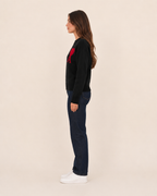 Jovelle - Oversized Trui Met Hart-En-Letterdetail