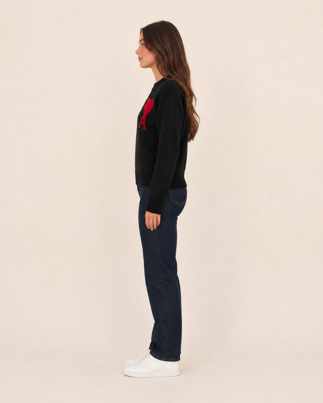 Jovelle - Oversized Trui Met Hart-En-Letterdetail