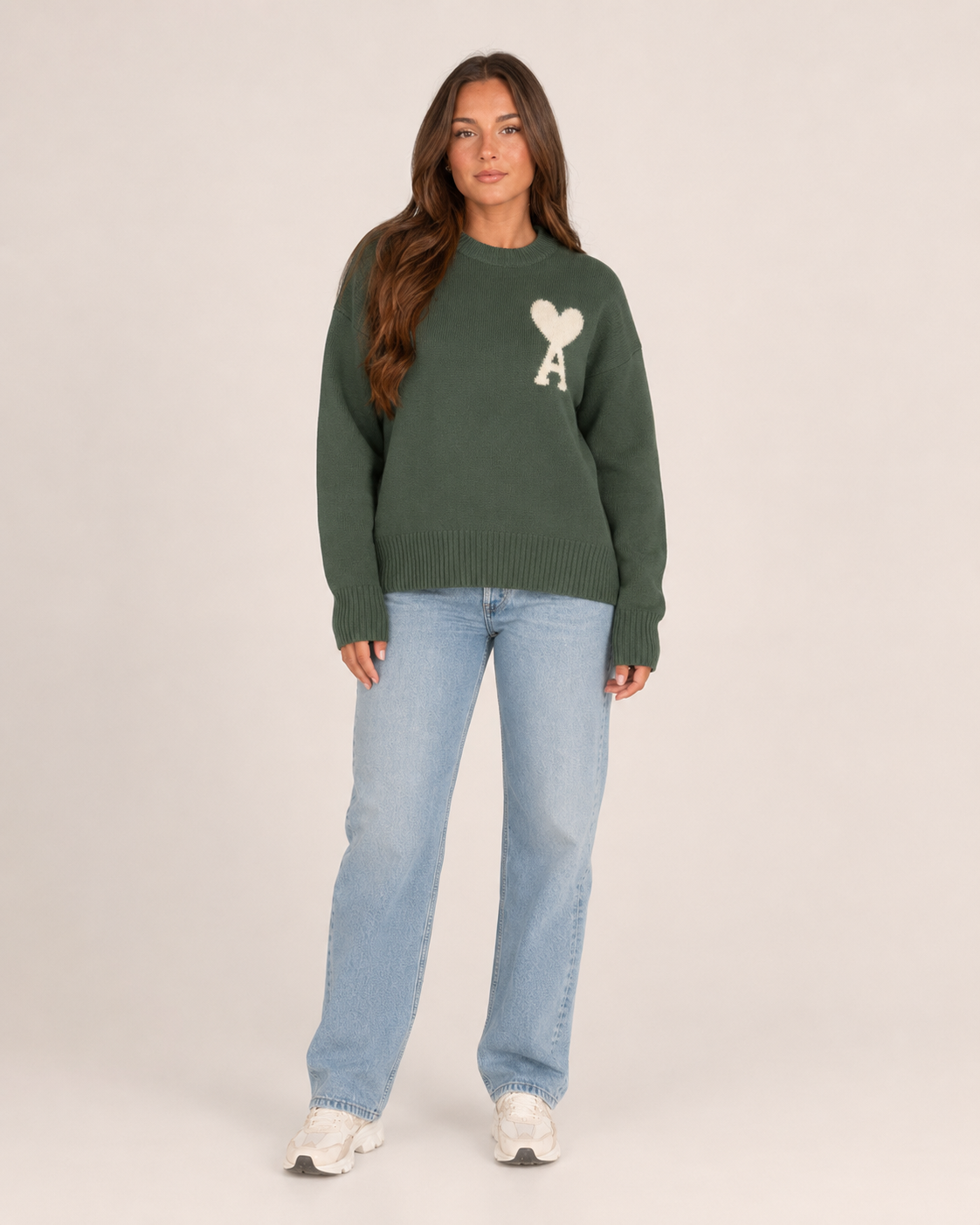Jovelle - Oversized Trui Met Hart-En-Letterdetail
