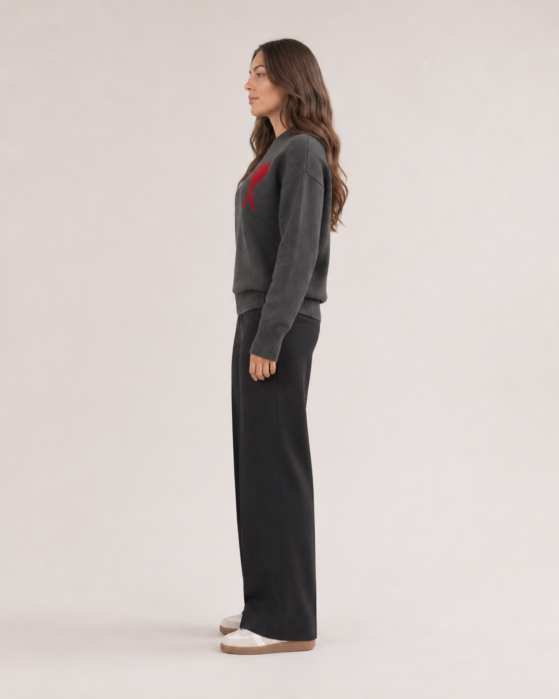 Jovelle - Oversized Trui Met Hart-En-Letterdetail