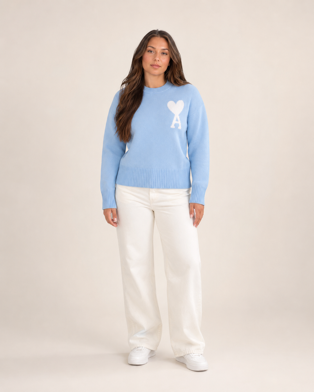 Jovelle - Oversized Trui Met Hart-En-Letterdetail
