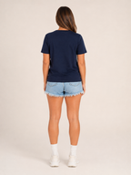 Julina - Basic T-shirt Met Hartdetail En Ronde Hals