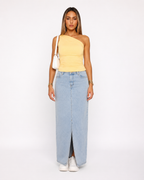Jacinda - One-Shoulder Top Met Gedraaid Detail