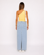 Jacinda - One-Shoulder Top Met Gedraaid Detail