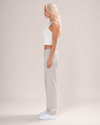 Javelle - Witte Rib Crop Top Met Hoge Hals