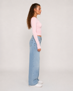 Jadira - Dames Top Met Asymmetrische Halslijn En Lange Mouwen