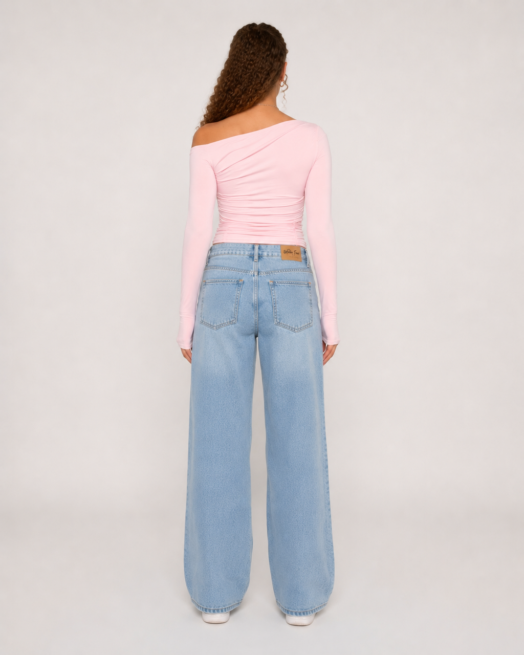 Jadira - Dames Top Met Asymmetrische Halslijn En Lange Mouwen