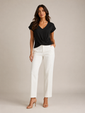 Sorevienne - Dames Top Met V-hals En Twistdetail