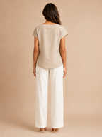 Sorelline - Dames Blouse Met Strikkraag En Losse Pasvorm