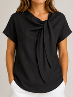 Sorelline - Dames Blouse Met Strikkraag En Losse Pasvorm