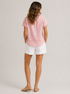 Sorelline - Dames Blouse Met Strikkraag En Losse Pasvorm