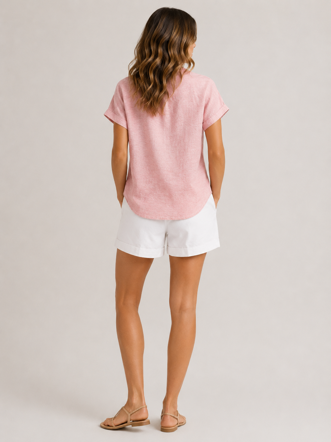Sorelline - Dames Blouse Met Strikkraag En Losse Pasvorm