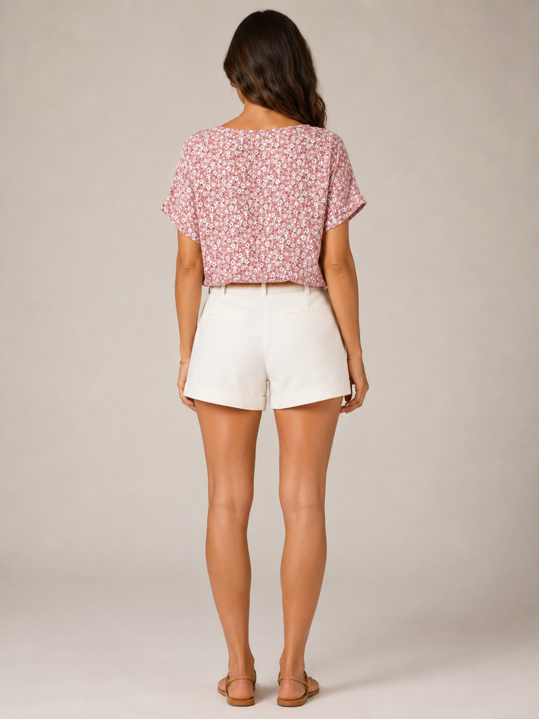 Sorellise - Dames Blouse Met Bloemenprint En Knoopdetail