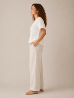 Solévia - Dames Blouse Met Kanten V-hals En Knoopsluiting