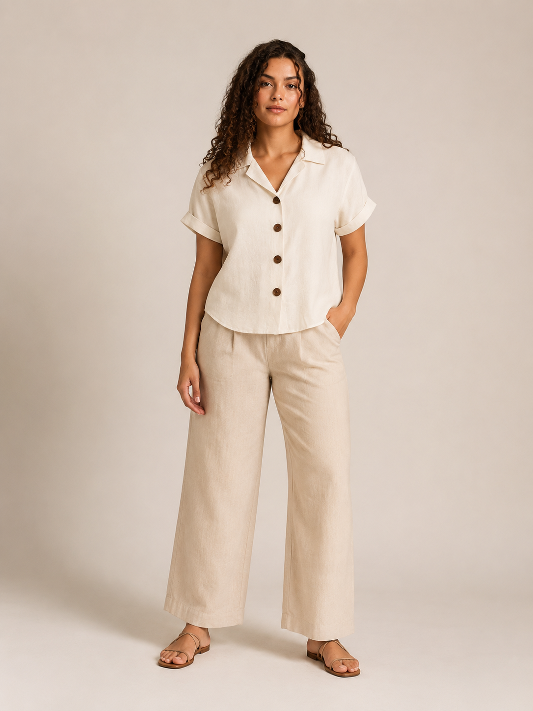 Saphéline - Dames Blouse Met Kraag En Knoopsluiting