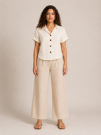 Saphéline - Dames Blouse Met Kraag En Knoopsluiting