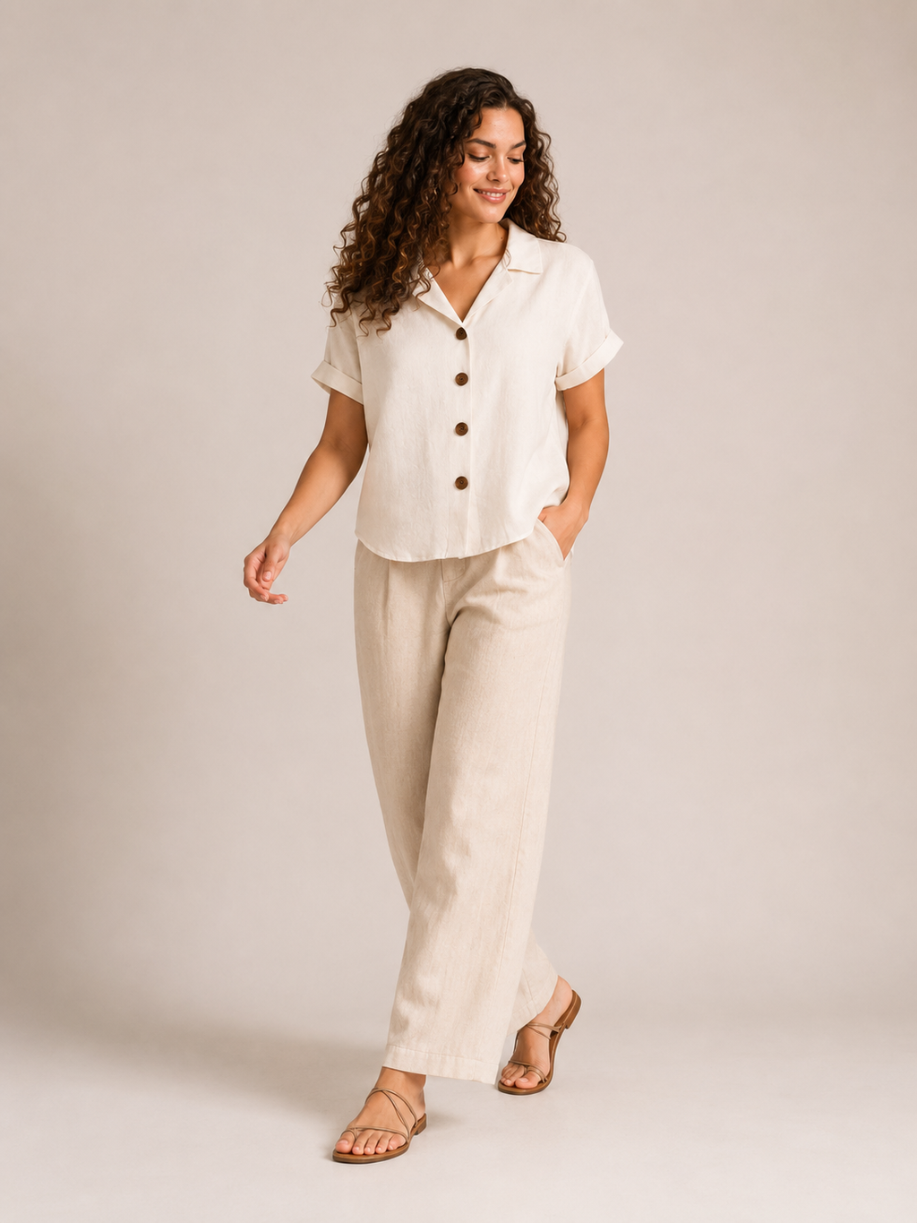 Saphéline - Dames Blouse Met Kraag En Knoopsluiting