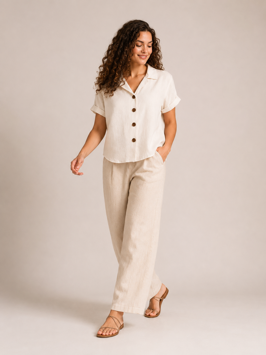 Saphéline - Dames Blouse Met Kraag En Knoopsluiting