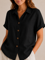 Saphéline - Dames Blouse Met Kraag En Knoopsluiting