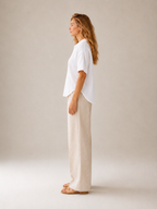 Saphéora - Dames Blouse Met Polokraag En Wafelstructuur