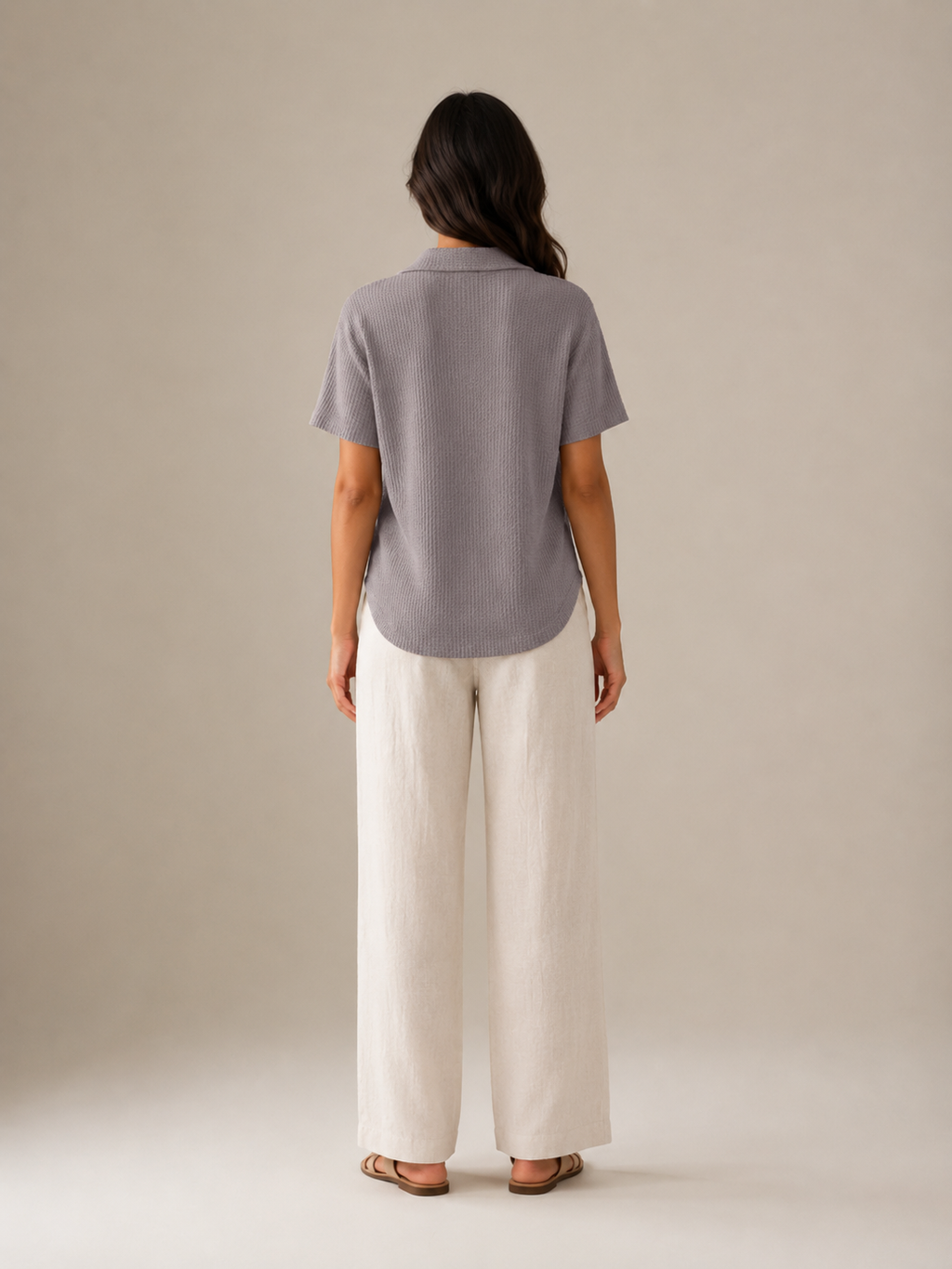 Siréline - Dames Poloshirt Met Knoopsluiting En Fijne Structuur