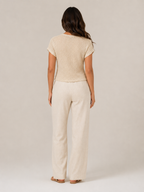 Sorelyne - Dames Top Met Gehaakte Look En Opengewerkte Halslijn