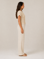 Sorelyne - Dames Top Met Gehaakte Look En Opengewerkte Halslijn