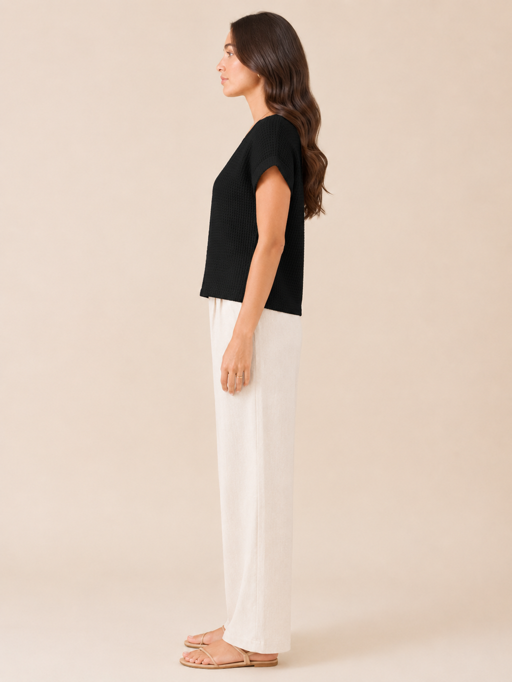 Sorelyne - Dames Top Met Gehaakte Look En Opengewerkte Halslijn