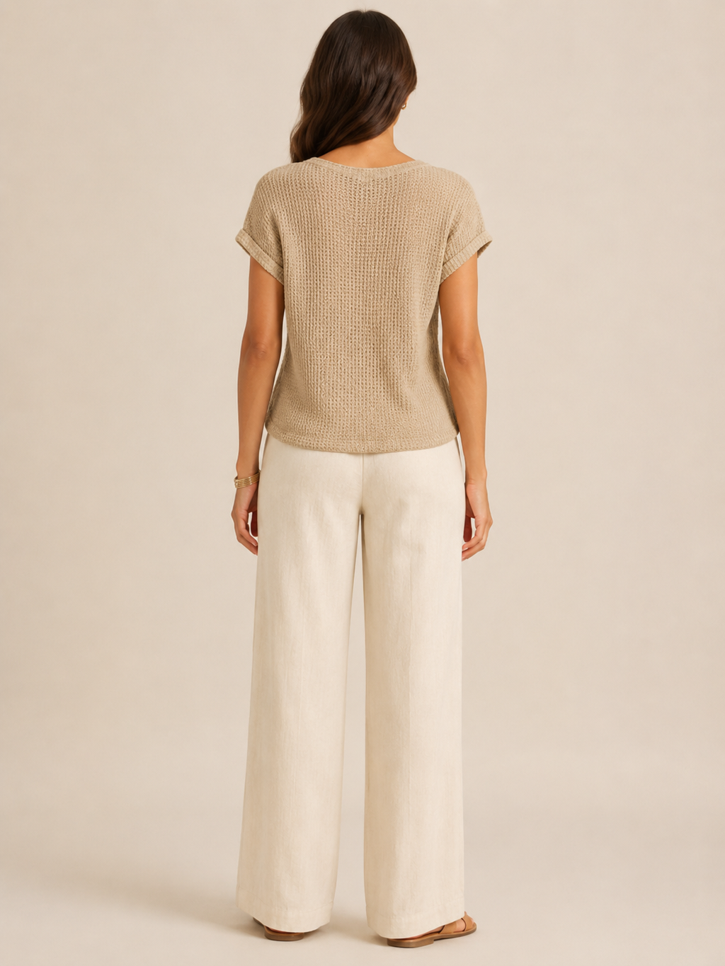 Sorelyne - Dames Top Met Gehaakte Look En Opengewerkte Halslijn