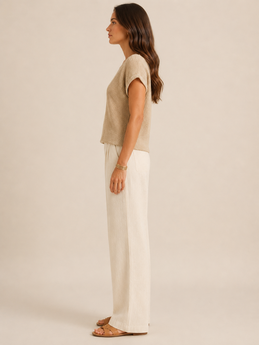 Sorelyne - Dames Top Met Gehaakte Look En Opengewerkte Halslijn