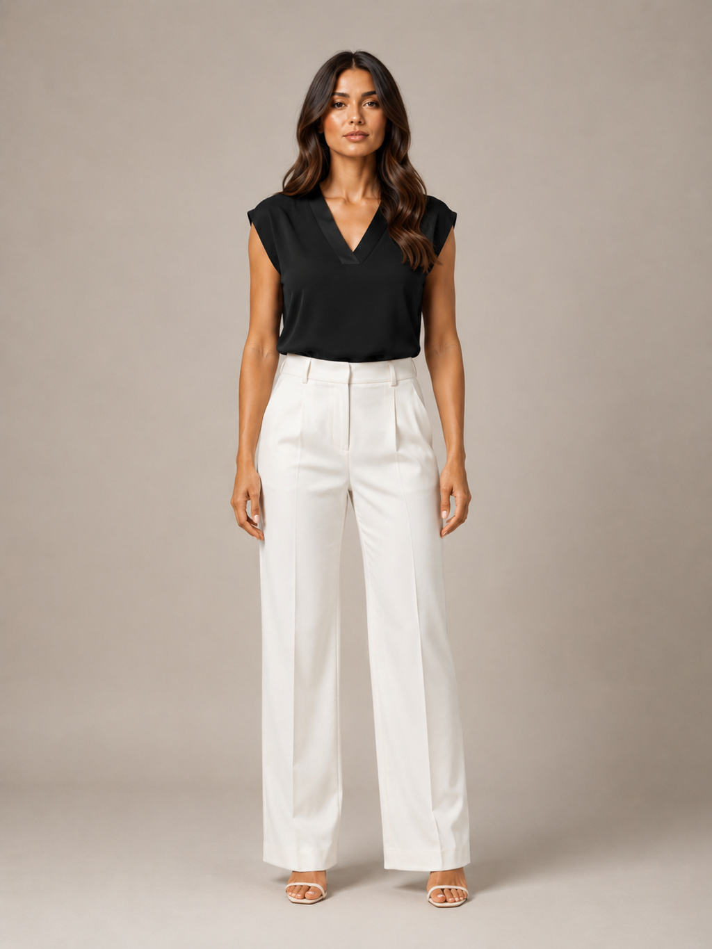 Sélisande - Dames Blouse Met V-hals En Korte Mouwen