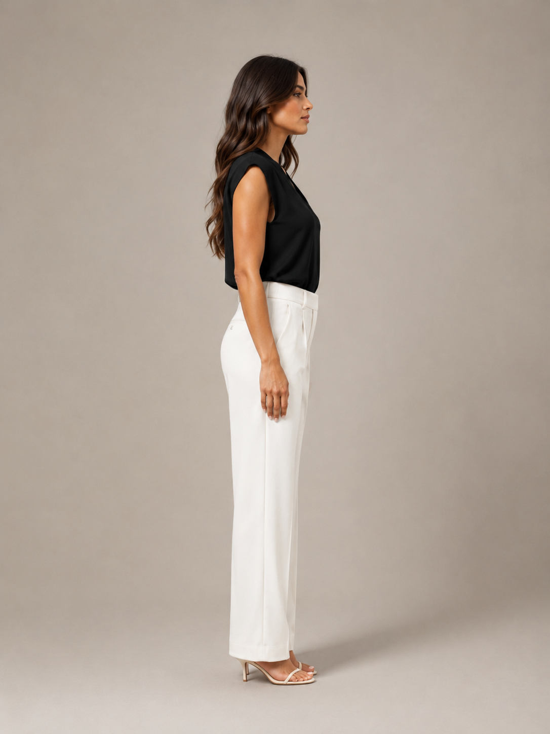 Sélisande - Dames Blouse Met V-hals En Korte Mouwen