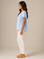 Saphélina - Dames Blouse Met Opengewerkte Details