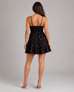 Felora - Mini-jurk Met Bloemenprint En Smocktop