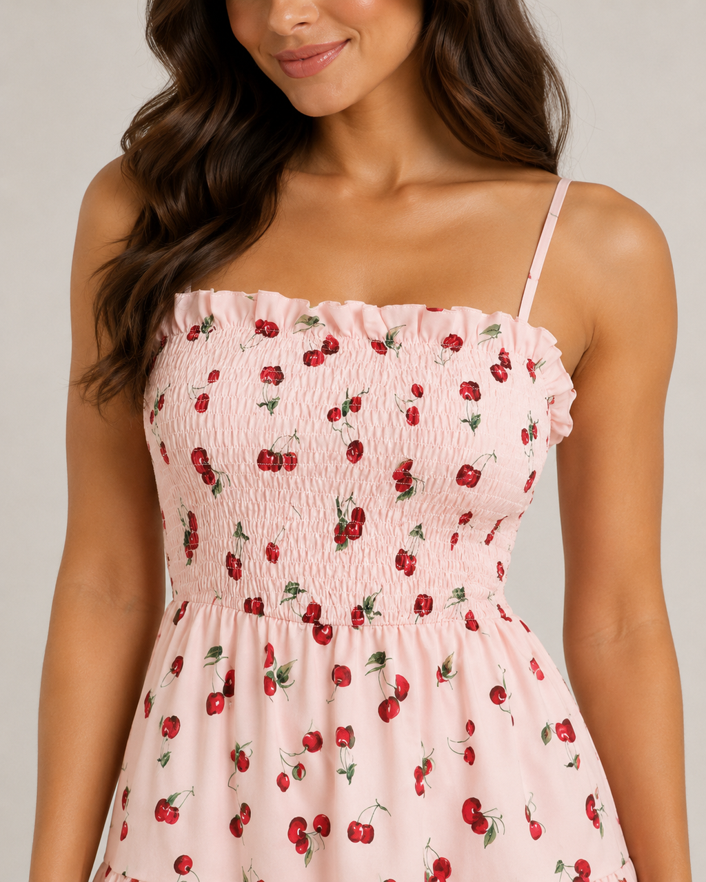 Felora - Mini-jurk Met Bloemenprint En Smocktop