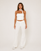 Jorina - Haltertop Met Asymmetrische Nekband