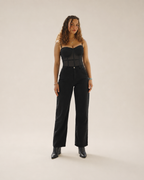 Jolien - Mesh Bustier Top Met Beugelcups En Verstelbare Bandjes