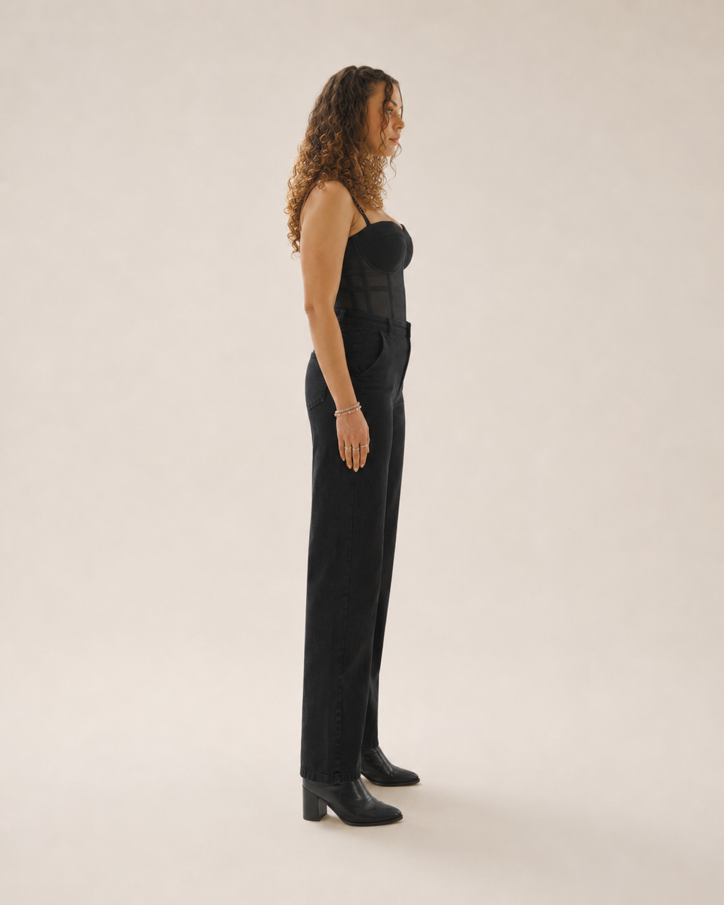 Jolien - Mesh Bustier Top Met Beugelcups En Verstelbare Bandjes