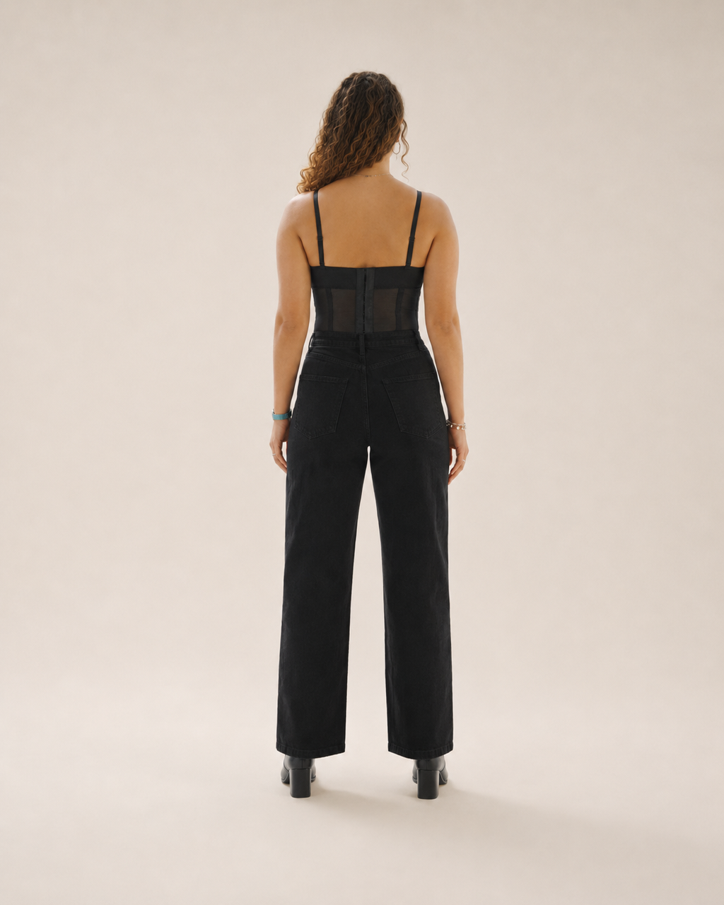 Jolien - Mesh Bustier Top Met Beugelcups En Verstelbare Bandjes