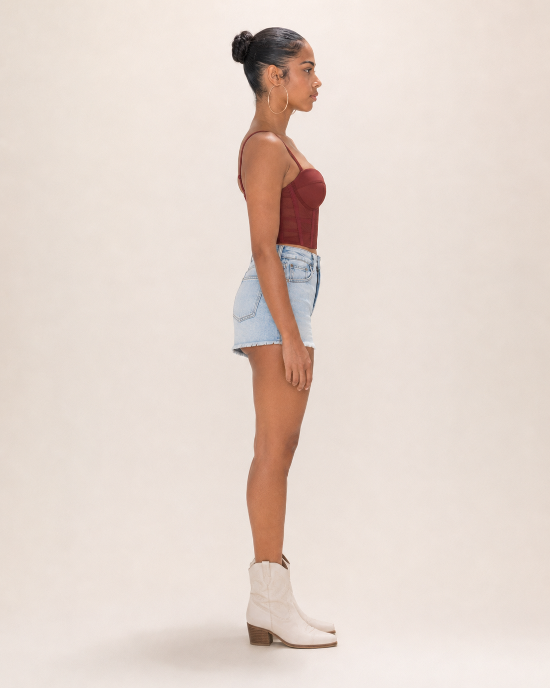 Jolien - Mesh Bustier Top Met Beugelcups En Verstelbare Bandjes