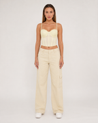 Jolien - Mesh Bustier Top Met Beugelcups En Verstelbare Bandjes
