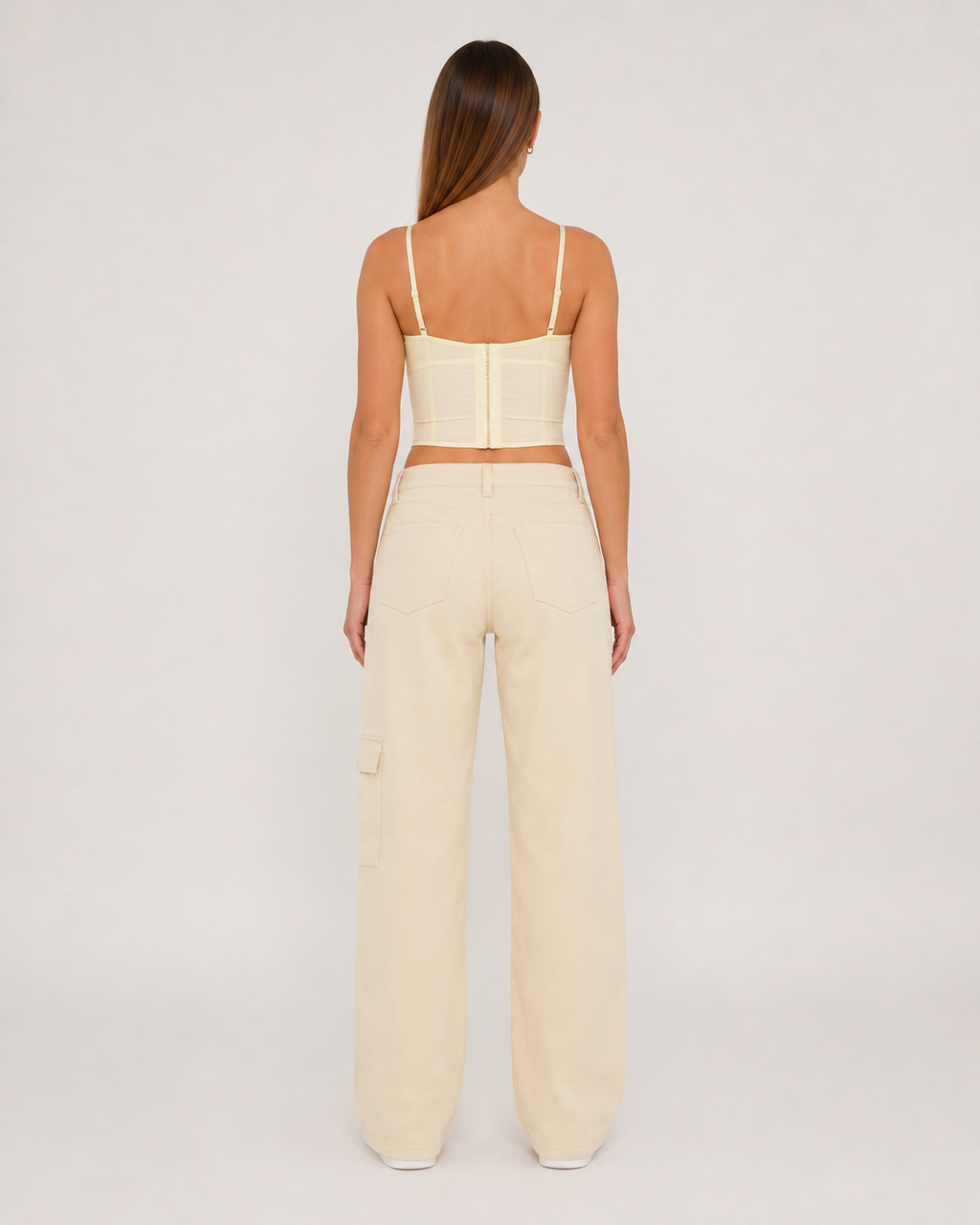 Jolien - Mesh Bustier Top Met Beugelcups En Verstelbare Bandjes