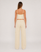 Jolien - Mesh Bustier Top Met Beugelcups En Verstelbare Bandjes