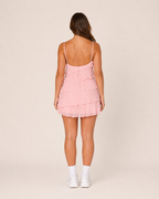 Franca - One-shoulder Mini-jurk Met Strikdetail En A-lijn Rok