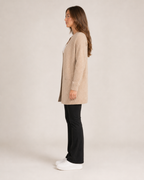 Elise - Wollen Dames Vest Met Stippenprint En Ronde Hals