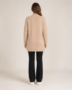 Elise - Wollen Dames Vest Met Stippenprint En Ronde Hals