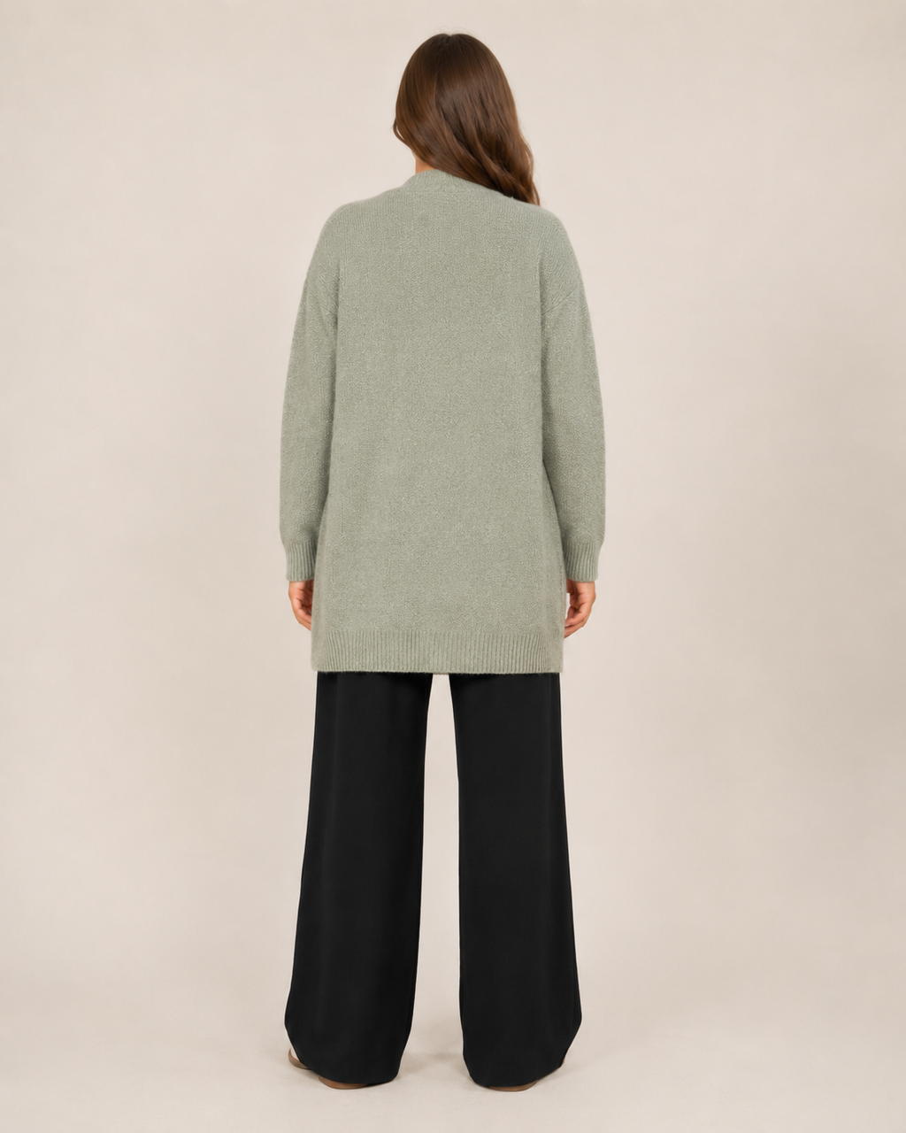 Elise - Wollen Dames Vest Met Stippenprint En Ronde Hals